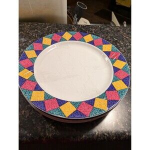 Signature Stoneware Japan 4 Dinner Plates